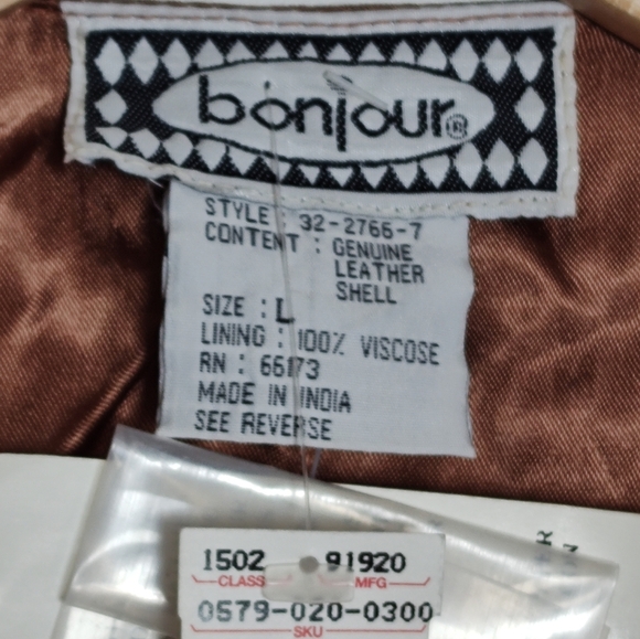 Vintage Bonjour Brown Suede Fringe Vest With Pearl Snap Buttons - Picture 4 of 7